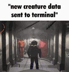 Lethal Company New Creature Data GIF - Lethal Company New Creature Data Terminal GIFs