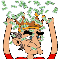 King Kingcoinsol Sticker - King Kingcoinsol Money Rain Stickers