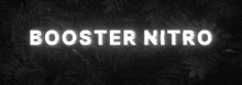 the word booster is glowing in yellow on a dark background