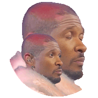 a man with red hair and a beard looks down
