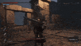 a screenshot of a video game shows a red light coming out of the center