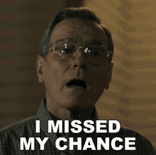 I Missed My Chance Jerry Selbee GIF - I Missed My Chance Jerry Selbee Bryan Cranston GIFs