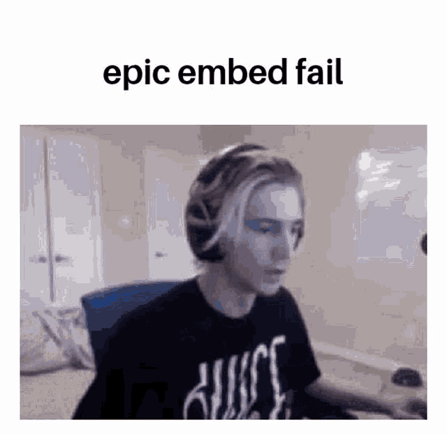 Embed fail