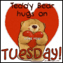 Tuesday Teddy Bear GIF - Tuesday Teddy Bear Hugs GIFs