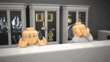 Lego Scared GIF - Lego Scared Hands Up GIFs