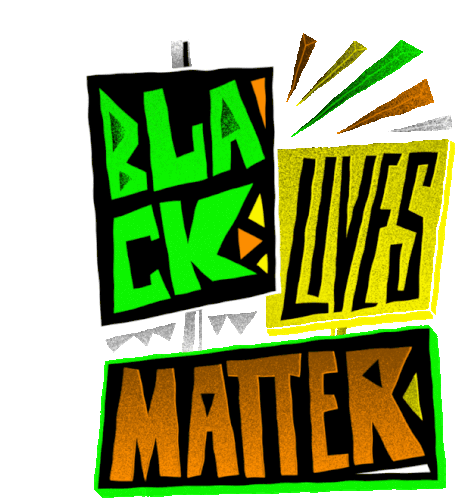 Hust Wilson For Fine Acts Black Lives Matter Sticker - Hust Wilson For Fine Acts Black Lives Matter Blm Stickers