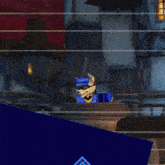 a cartoon character with a sword in his hand