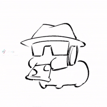 a cartoon of a man wearing a mask with the word tiktok below him