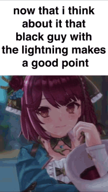 Now That I Think About It That Black Guy With The Lightning Makes A Good Point Atelier Sophie2 GIF - Now That I Think About It That Black Guy With The Lightning Makes A Good Point Atelier Sophie2 GIFs