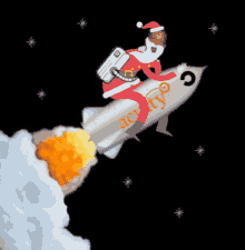 Aty Aty Rocket GIF - Aty Aty Rocket Aty Christmas GIFs