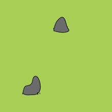 a cartoon drawing of a dog laying in the dirt