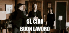 Si Ciao Buon Lavoro Vattene Arrivederci Addio Dove Vai GIF - Nice Day At Work Bye Criminal Minds GIFs
