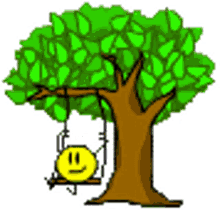 swing tree chilling relax emoji