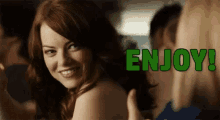 Enjoy! - Easy A GIF - Easy A Emma Stone Enjoy GIFs
