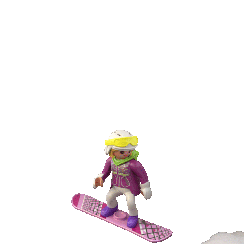 Playmobil Snowboard Sticker