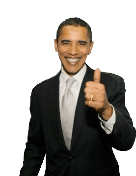 Barack Obama Barack Hussein Obama Ii Sticker - Barack Obama Barack Hussein Obama Ii Thumbs Up Stickers
