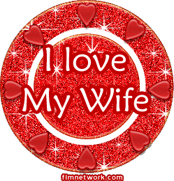 Love My Wife Hearts Sticker - Love My Wife Hearts Love Stickers