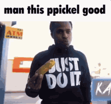 Kasher Quon Ppickel GIF - Kasher Quon Ppickel Man This Pickle Good GIFs