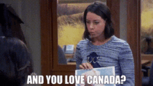 Parks And Rec April Ludgate GIF - Parks And Rec April Ludgate And You Love Canada GIFs