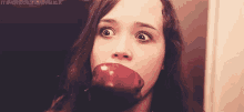 Ellen Page Apple GIF - Ellen Page Apple Eating GIFs
