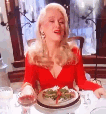 Meryl Streep Death Becomes Her GIF - Meryl Streep Death Becomes Her Food GIFs