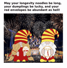 Chinese New Year Gnomes GIF - Chinese New Year Gnomes Animated Meme GIFs