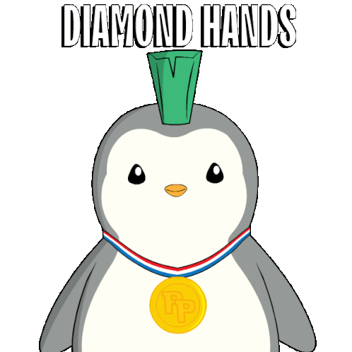 Diamond Hands Hold Sticker - Diamond Hands Hold Hodl Stickers