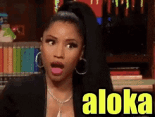 Aloka / Nicki Minaj  / Chocada / Boca Aberta GIF - Nicki Minaj Aloka Shook GIFs