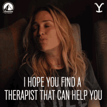 I Hope You Can Find A Therapist That Can Help You Summer Higgins GIF - I Hope You Can Find A Therapist That Can Help You Summer Higgins Piper Perabo GIFs