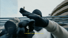 a person holding a key with the words in the game below