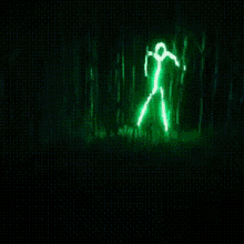 Glow In The Dark Stick Man GIF - Glow In The Dark Stick Man Glowing GIFs