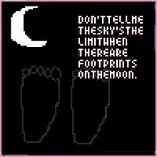 footprints moon