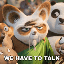 We Have To Talk Master Shifu GIF - We Have To Talk Master Shifu Kung Fu Panda 4 GIFs