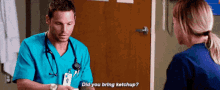 Greys Anatomy Alex Karev GIF - Greys Anatomy Alex Karev Did You Bring Ketchup GIFs