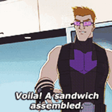 Avengers Assemble Hawkeye GIF - Avengers Assemble Hawkeye Voila GIFs