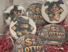 a box of cookies that say lotto memecoin on it