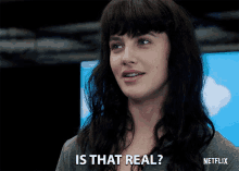 Is That Real Abi Khan GIF - Is That Real Abi Khan Jessica Brown Findlay GIFs