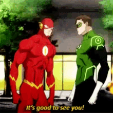 Flash Green Lantern GIF - Flash Green Lantern GIFs