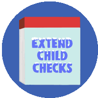 Child Checks Are Back Taxes Sticker - Child Checks Are Back Taxes Tax Season Stickers