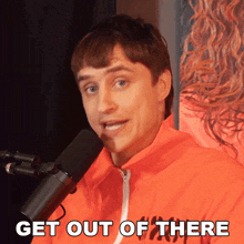 Get Out Of There Danny Mullen GIF - Get Out Of There Danny Mullen Move Out GIFs