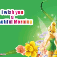 i wish you a beautiful morning good morning tinker bell