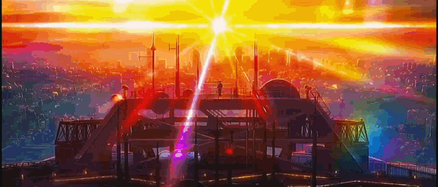 Sunset Anime Gif