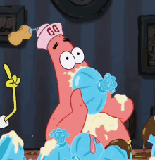 Patrick Eating GIF - Patrick Eating Icecream GIFs