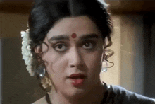 Man In Saree Boy In Saree GIF - Man In Saree Boy In Saree Boy Lipstick GIFs