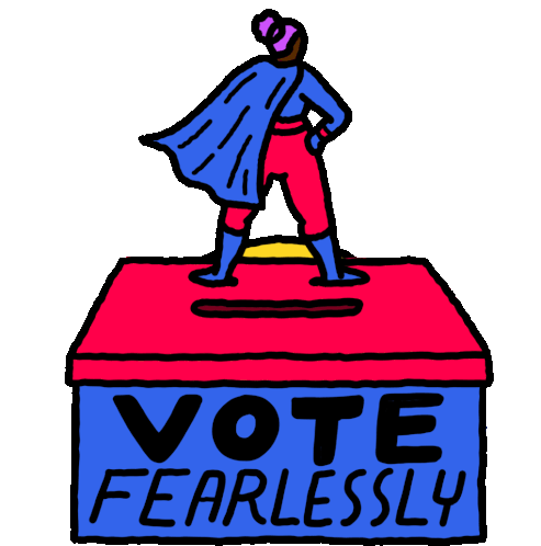 Vote Fearlessly Vote Sticker - Vote Fearlessly Vote Fearless Stickers