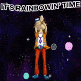 Captain Rainbow Rainbowin Time GIF