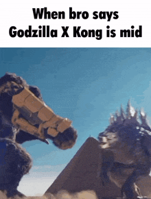Godzilla X Kong King Kong GIF