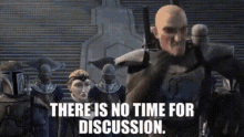Star Wars Pre Vizsla GIF - Star Wars Pre Vizsla There Is No Time For Discussion GIFs