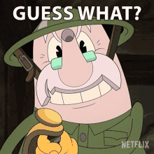 Guess What Elder Kettle GIF - Guess What Elder Kettle The Cuphead Show GIFs