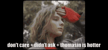 Dont Care Didnt Ask GIF - Dont Care Didnt Ask Thomasin Mckenzie GIFs